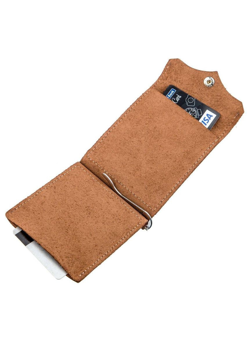 Компактний затискач для грошей вінтажний 11239 Рудий Grande Pelle (329148155)