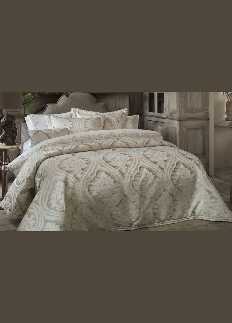 Покривало Claris 270х260см з наволочками і декоративними подушками, жаккард Pepper home (372174502)