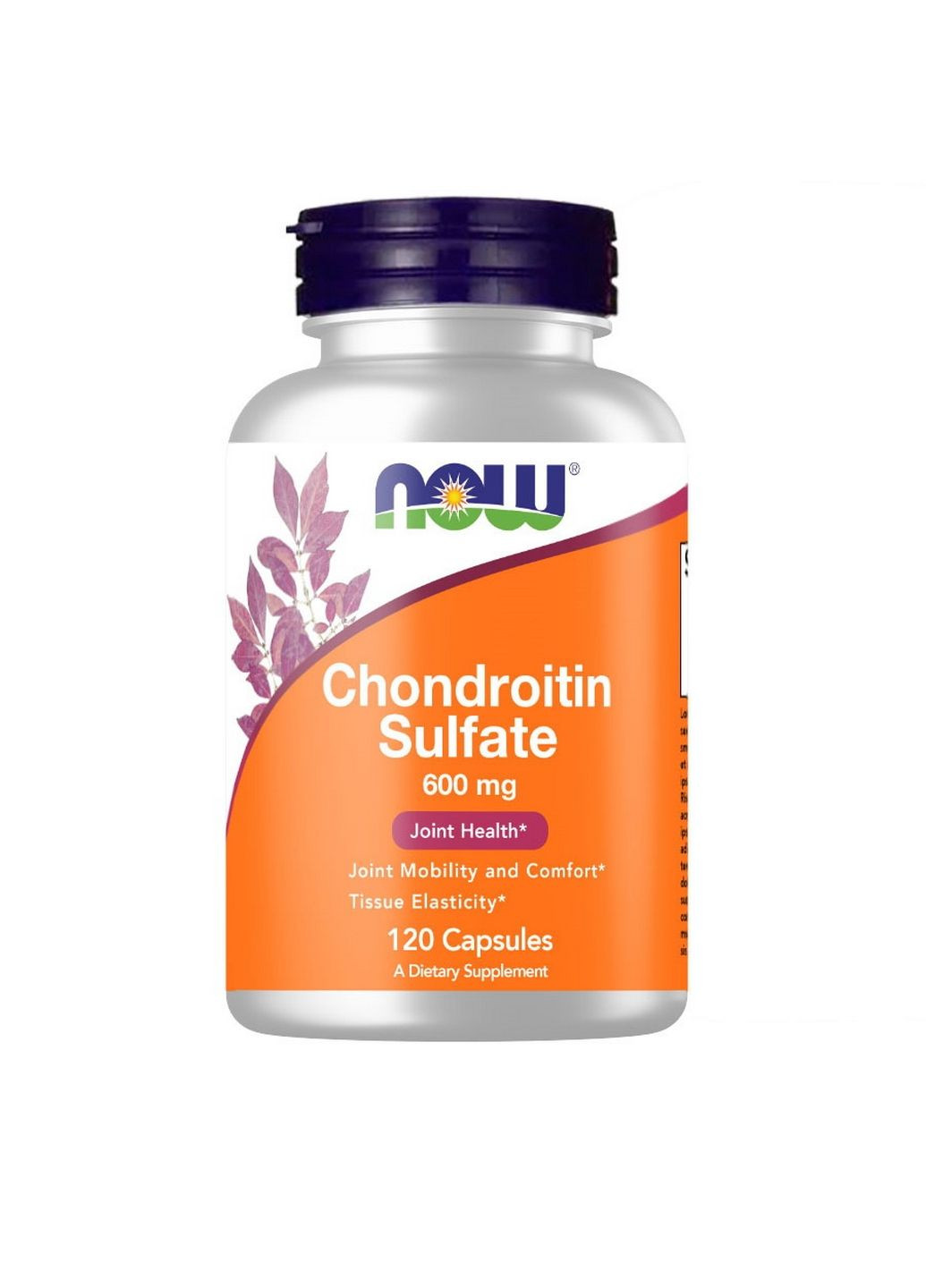 Препарат для суставов и связок Chondroitin Sulfate 600 mg, 120 капсул Now (293417587)
