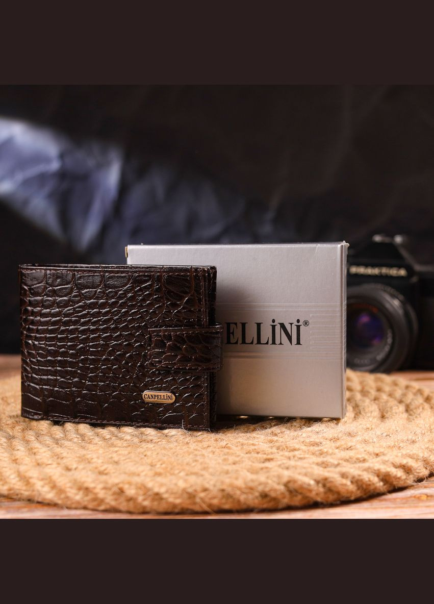 Оригінальний чоловічий гаманець із натуральної фактурної шкіри 21513 Canpellini (331906998)