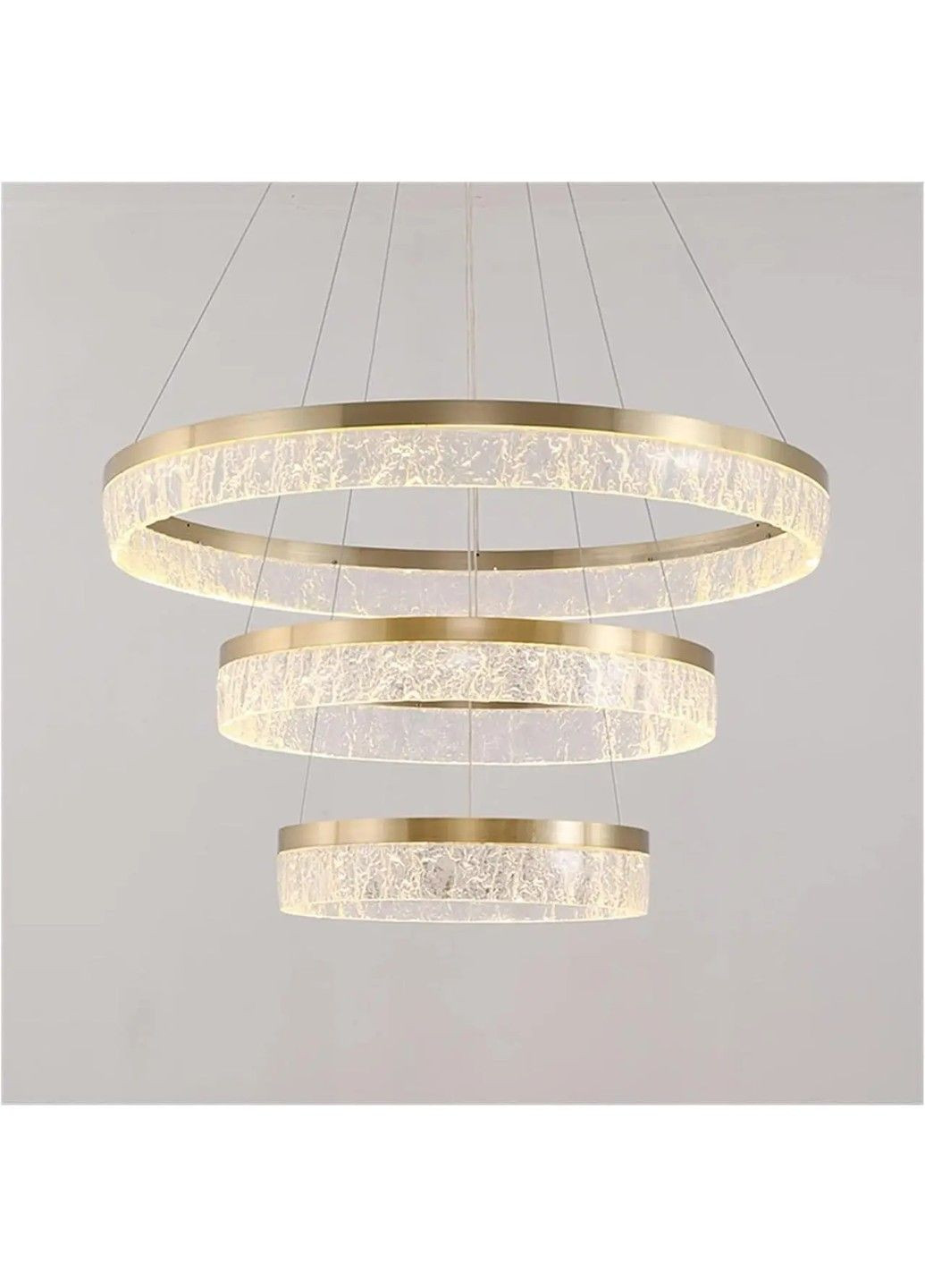 Світлодіодна люстра 3 Сестри PJ899 (75см) Коричнева No Brand (331639792)