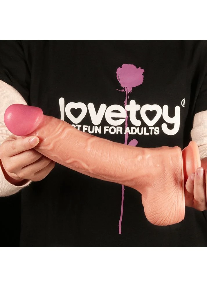 Фалоимитатор DualLoveToyLayered Silicone Cock 10 Flesh #1 Lovetoy (402299472)