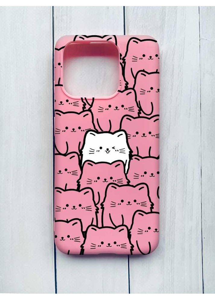 Матовый чехол на Xiaomi Redmi Note 13 Pro 5G Котики (принт 392) Creative (355397520)
