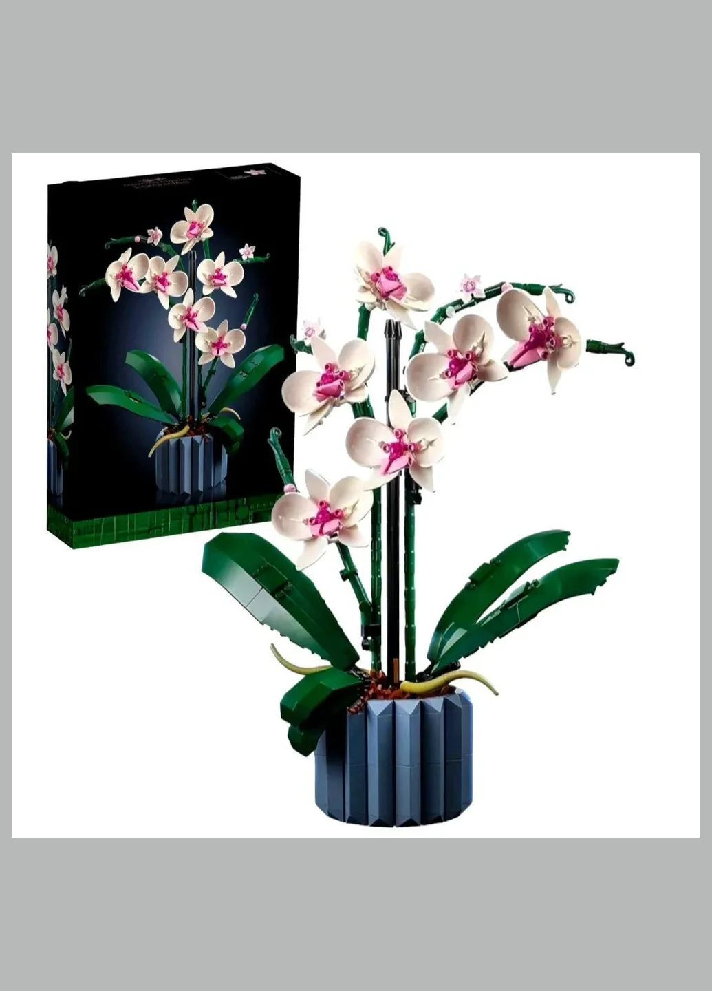 Конструктор Icons Орхидея, 608 деталей, в стиле Lego-лого No Brand (340672737)