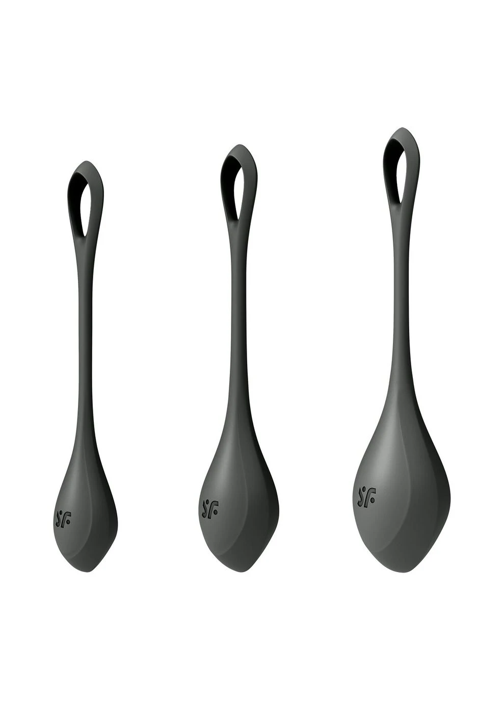 Набор йони бусин Yoni Power 2 Black, диаметр 2-2,5-3см, масса 22-44-73 г Satisfyer (385659076)