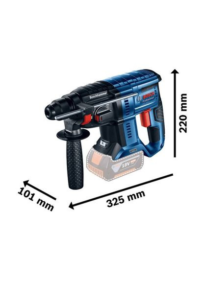 Акумуляторний перфоратор GBH 180-LI Professional (SDS+, 18 В, 4Ач) + кейс АКБ та зарядний присторій (25299) Bosch (327092469)