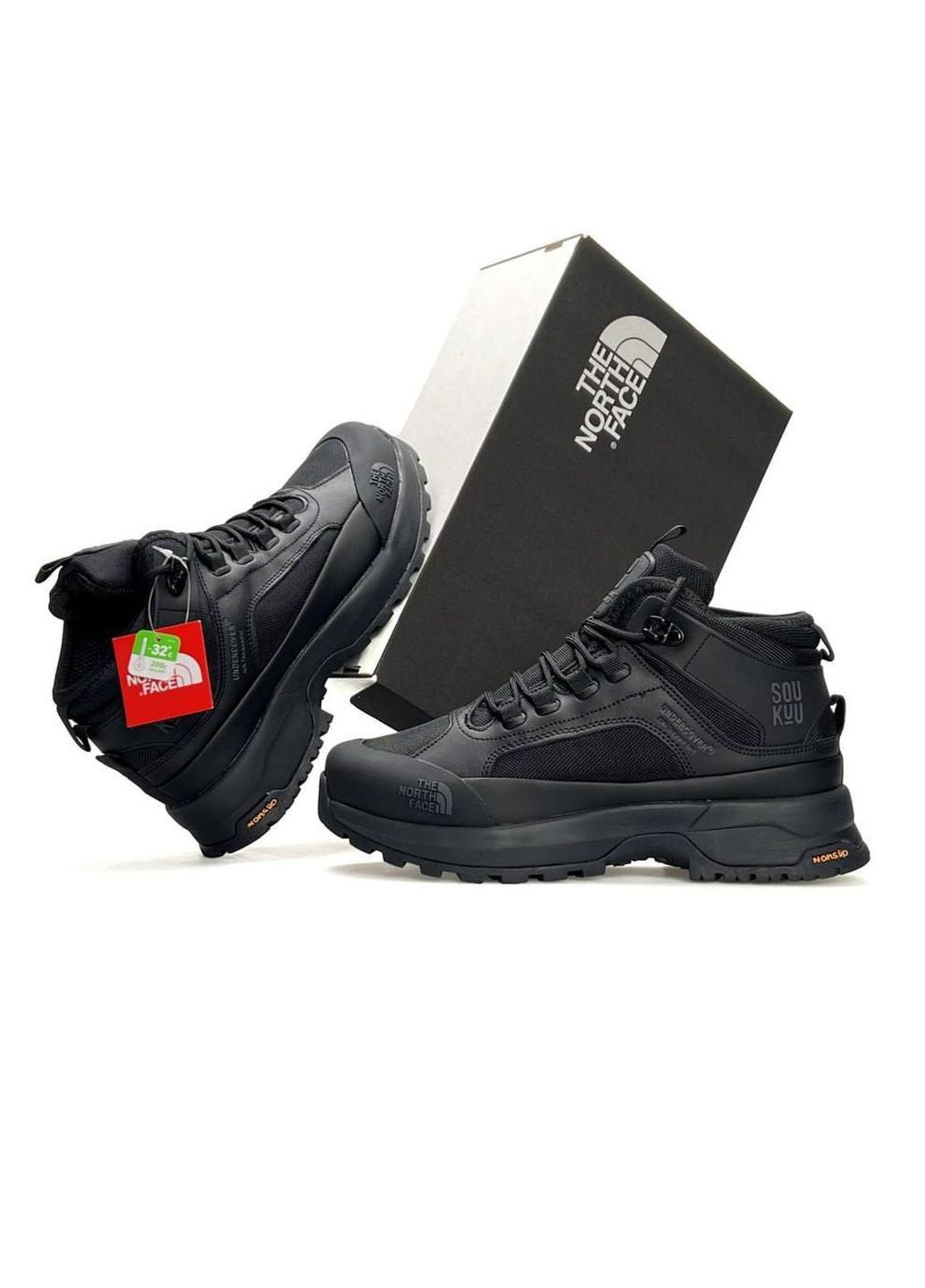 Черные зимние кроссовки мужские No Brand