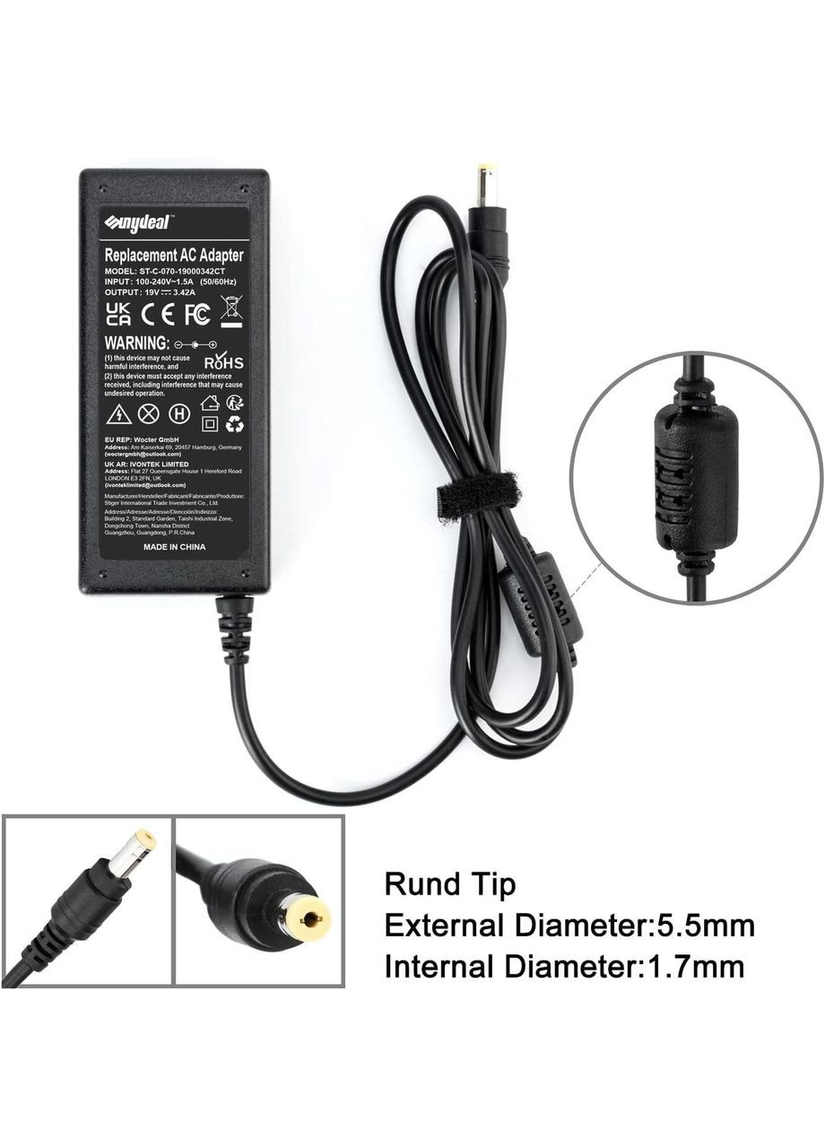 Адаптер питания для ноутбука Acer Sunydeal 19В 65Вт 5,5 x 1,7 мм No Brand (354828879)