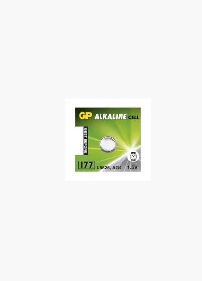 Батарейка 177-U10, AG4, LR626, SR66, 1.5V Alkaline GP (317192679)