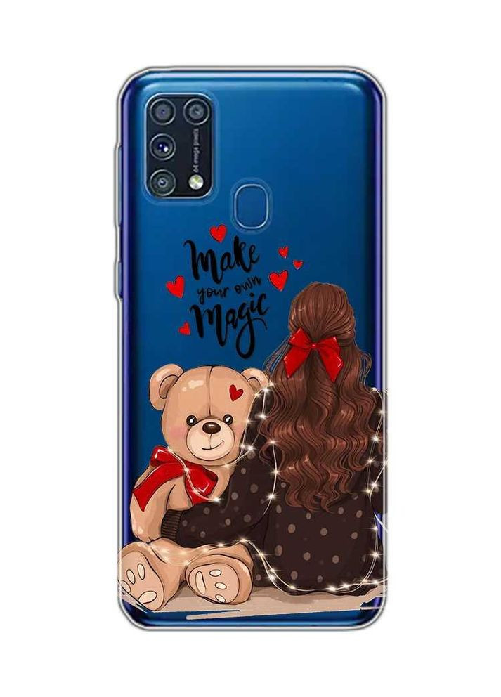 Чехол на Samsung Galaxy M31 Девушка с мишкой (принт 188) Creative (359492491)