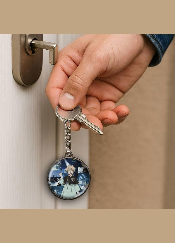 Набор подвеска (кулон) и брелок Аниме Черный клевер #05 (подарочный набор) No Brand (332633058)