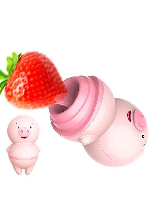 Вібратор "язик" для клітора та сосків Свинка USB Вібратори Drive No Brand (322400345)