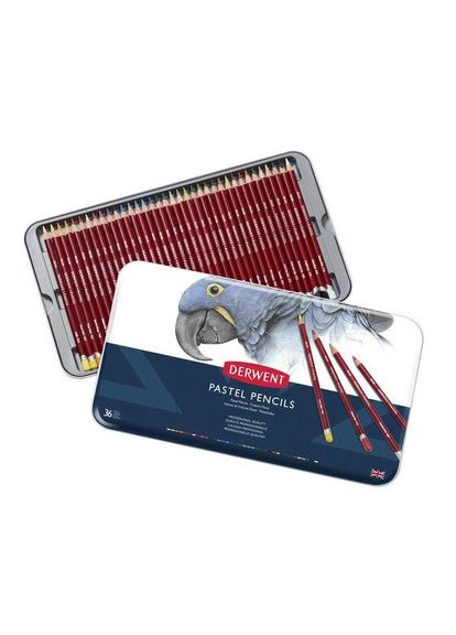 Набор пастельных карандашей Pastel Pencils 36 цветов металлический пенал (700307) Derwent (342121237)