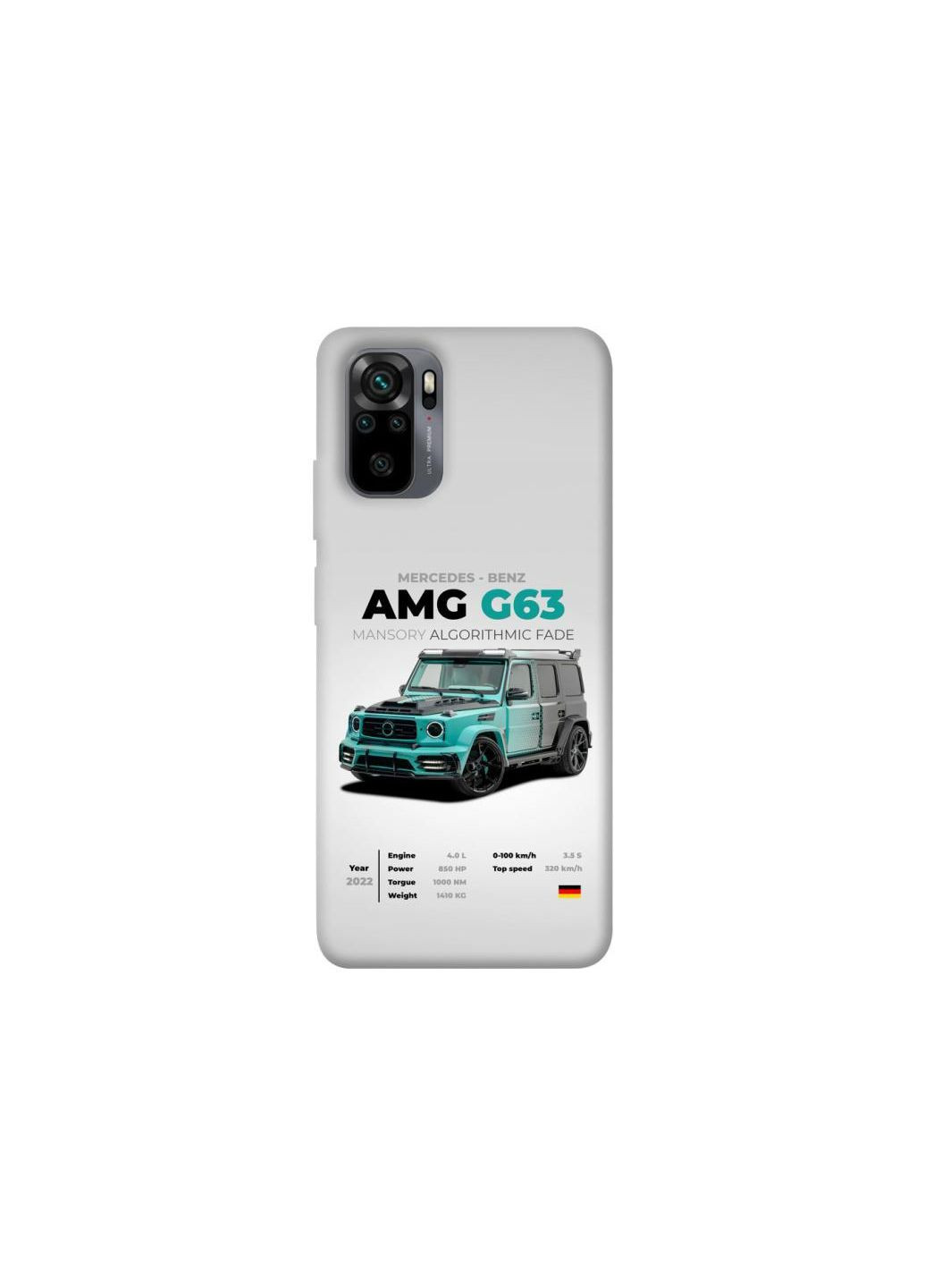 Чехол на Xiaomi Poco M5s Mint amg G63 Frontalka (353836067)