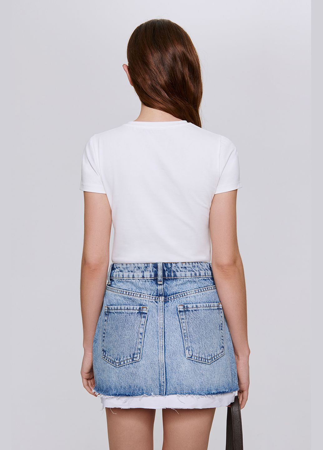 Спідниця міні джинсова 2504 Papaya (331864385)