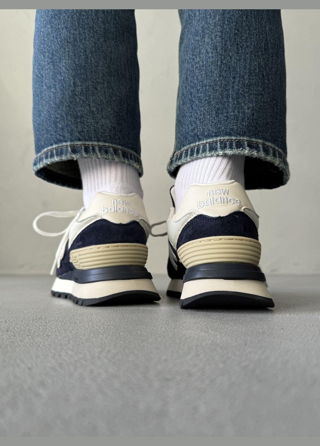 Кросівки жіночі і чоловічі New Balance 574 Legacy dark blue | Нью Беланс 574 сині No Brand сині демісезони (316091127)