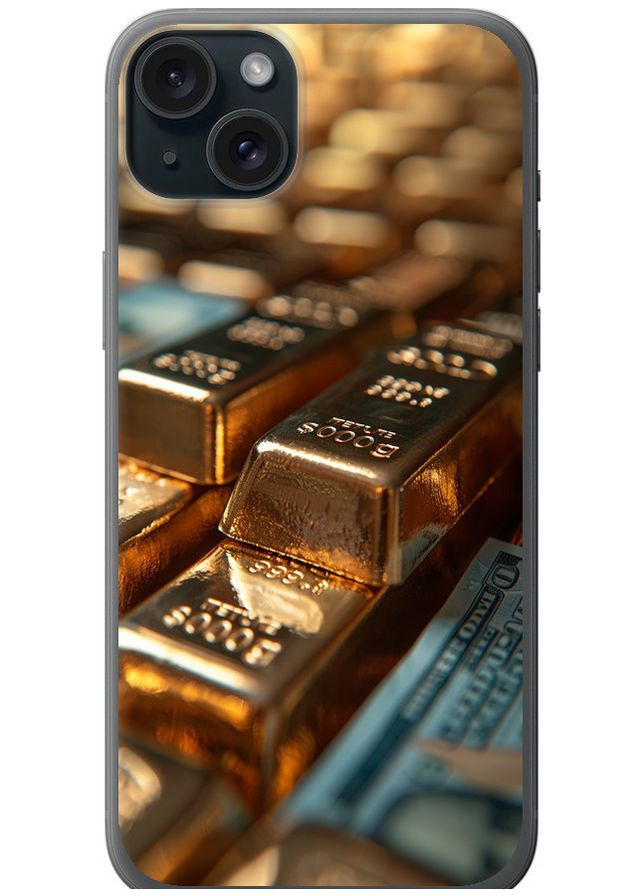 Силиконовый чехол 'Сияние золота' для Endorphone Apple iPhone 15 Plus (291129095)