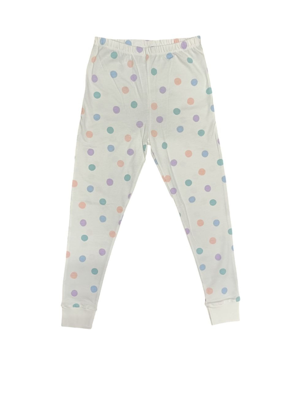 Біла всесезон піжама для дівчинки лонгслів + брюки George