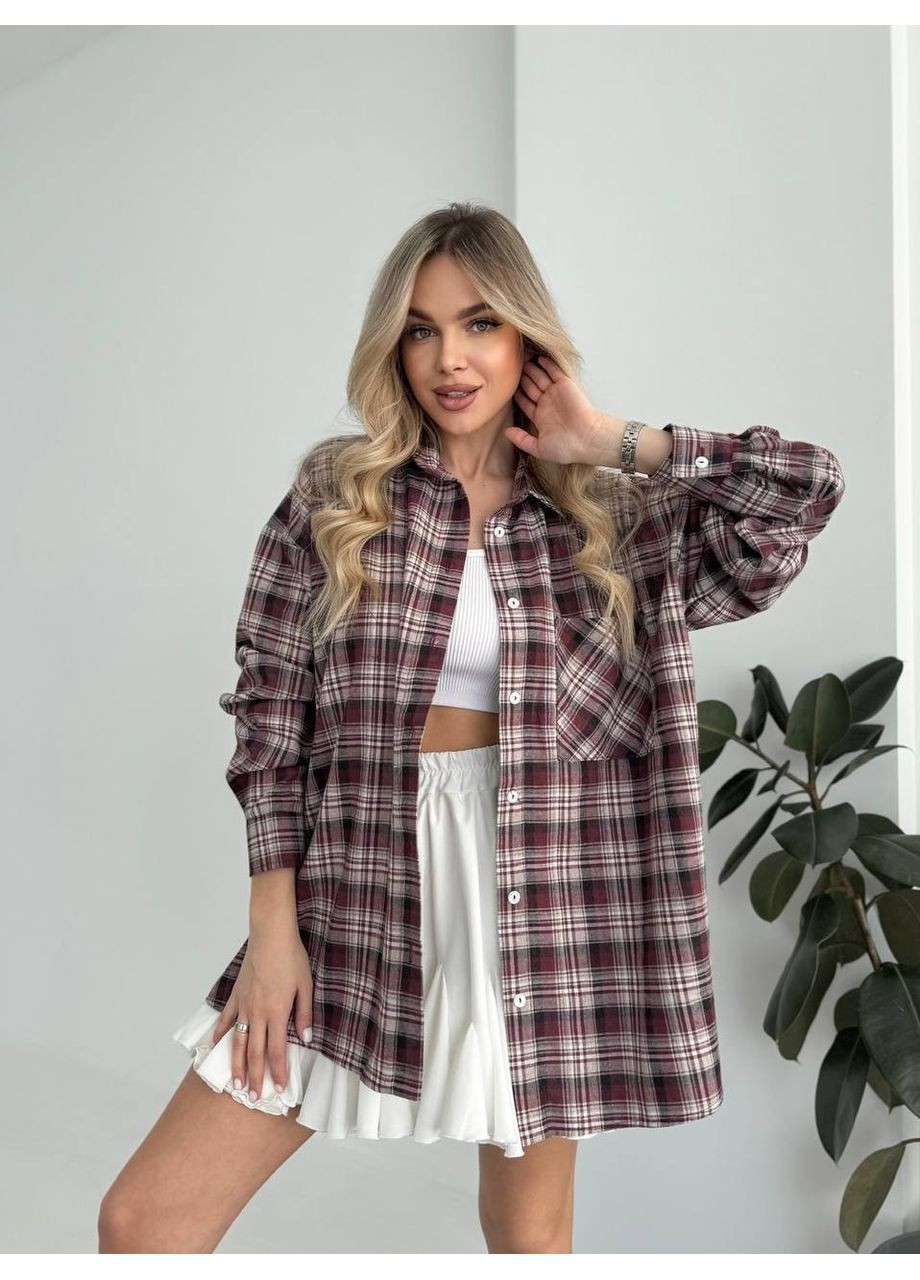 Сорочка у клітинку фланель Туреччина Україна (361009500)