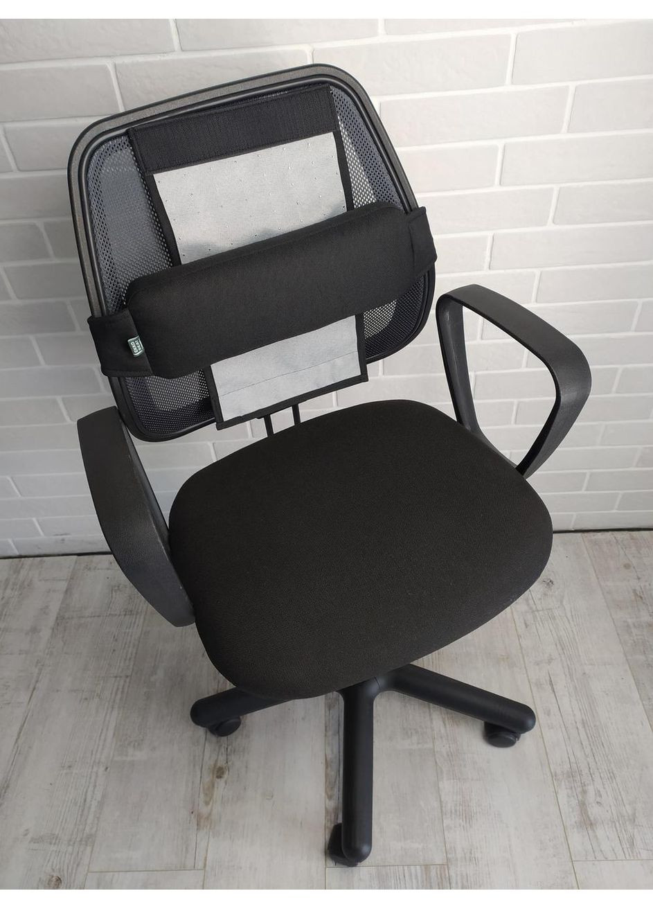 Ергономічні подушки масажери EKKOSEAT під поперек. Масажні накидки знімні. Чорний. OF-2H-102 Ekko Seat (353718809)