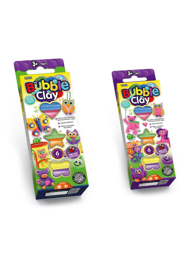 Набір для креативної творчості «BUBBLE CLAY» колір різнокольоровий ЦБ-00009401 Danko Toys (294913494)