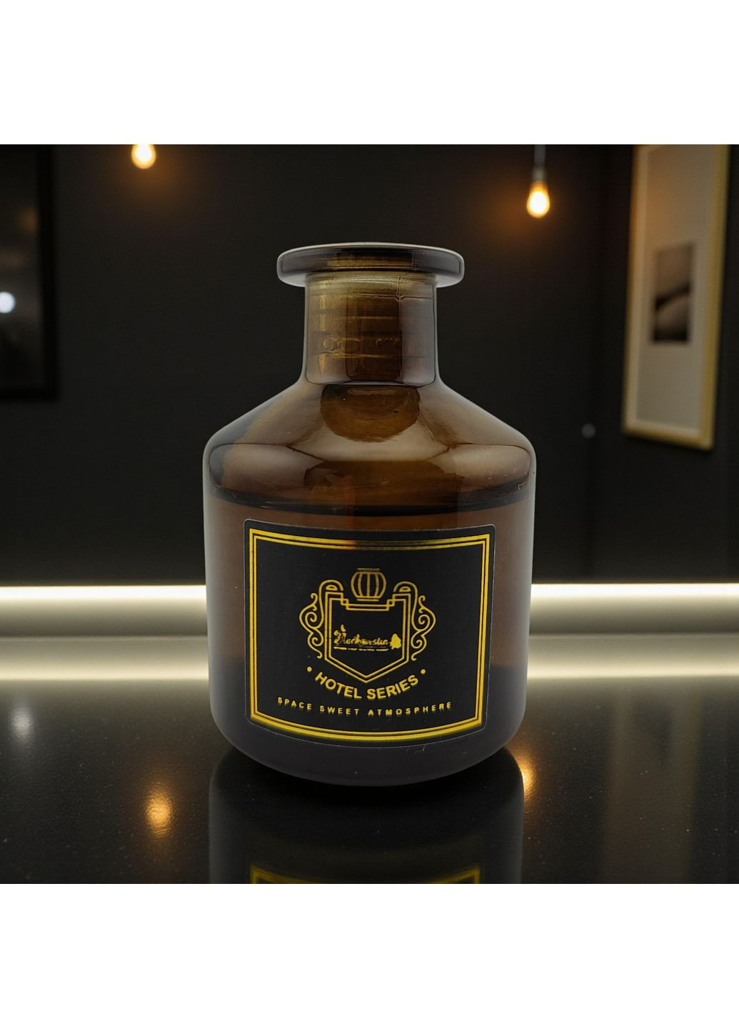 Аромадифузор Blue wind chime парфум для дому з ефірною олією тростинними паличками натуральний аромат Чорний 160_3_0_12C No Brand (369667770)