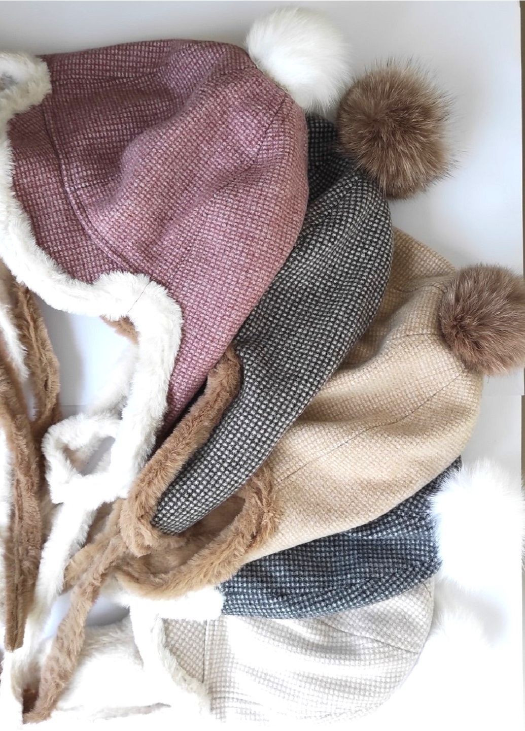 з Козирком та Помпоном, Підклад Супер М'яке Штучне Хутро No Brand Жіноча Зимова Шапка-Вушанка (363838663)