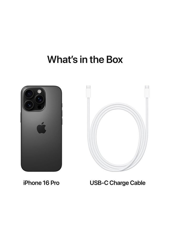 Смартфон iPhone 16 Pro 128GB Black Titanium (MYND3SX/A) Apple (307994487)