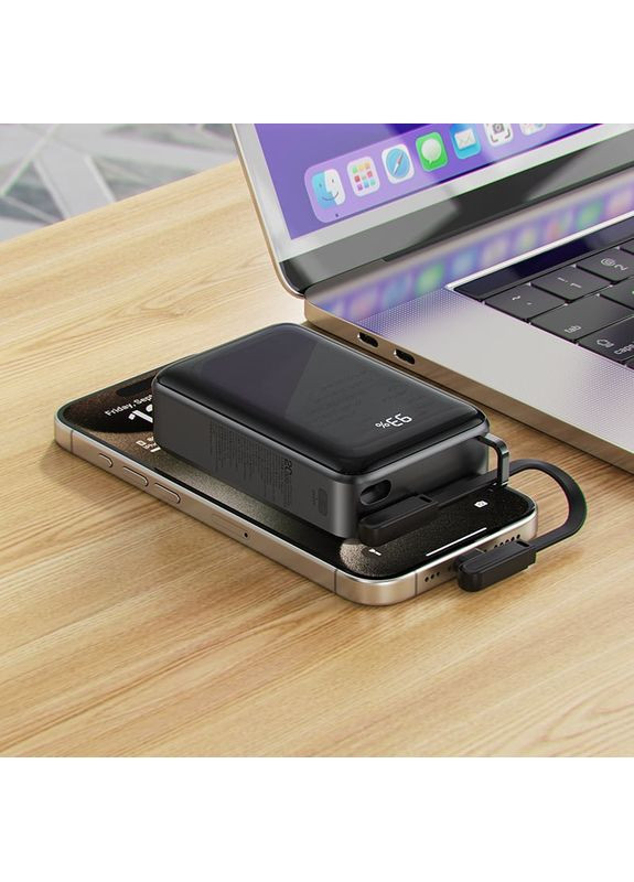 Універсальна мобільна батарея Magnetic M4 20000mAh 67W Black (6974316282723) Acefast (364861014)