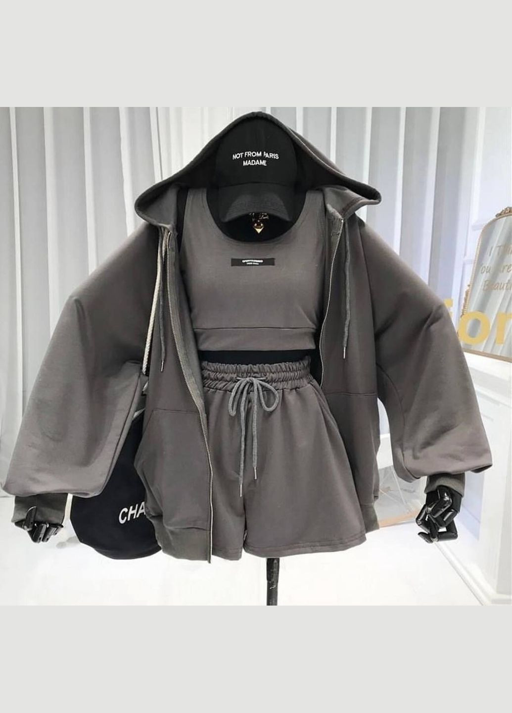 Женский графитовый костюм. No Brand (335076454)