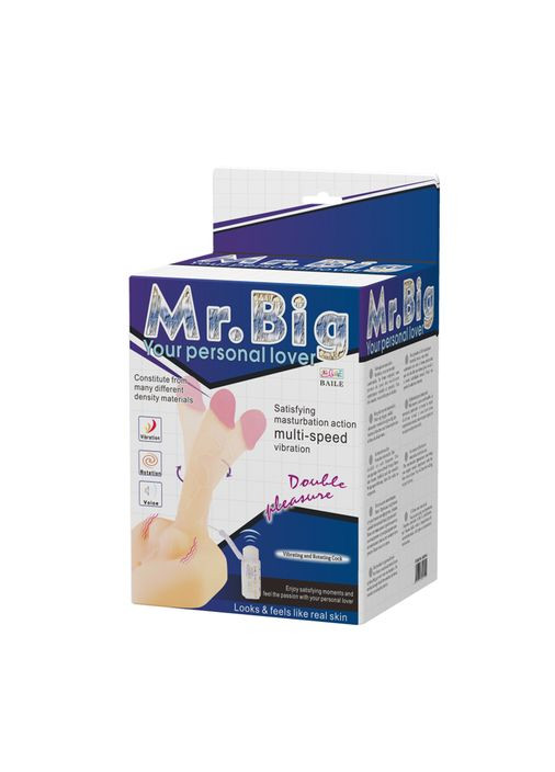 Вібратор Mr.Big Vibrating & Rotating Cock Flesh - CherryLove LyBaile (329153203)