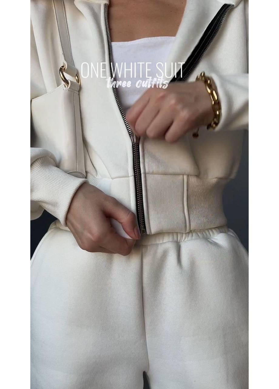 Костюм флісовий «Валерi/Флекс» 2XL-3XL 50/52 молоко Come See and Buy (366880445)