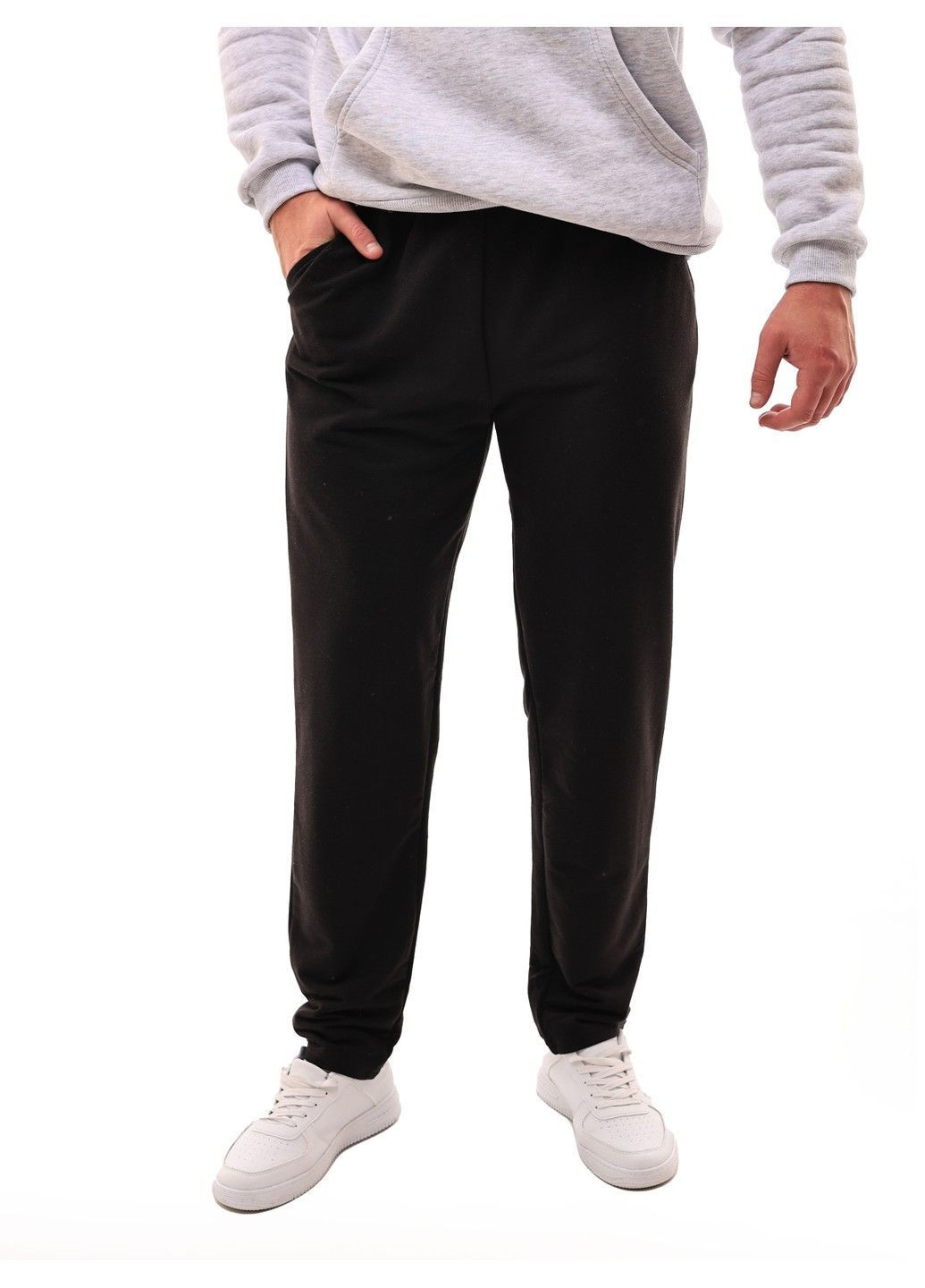 Черные демисезонные брюки No Brand