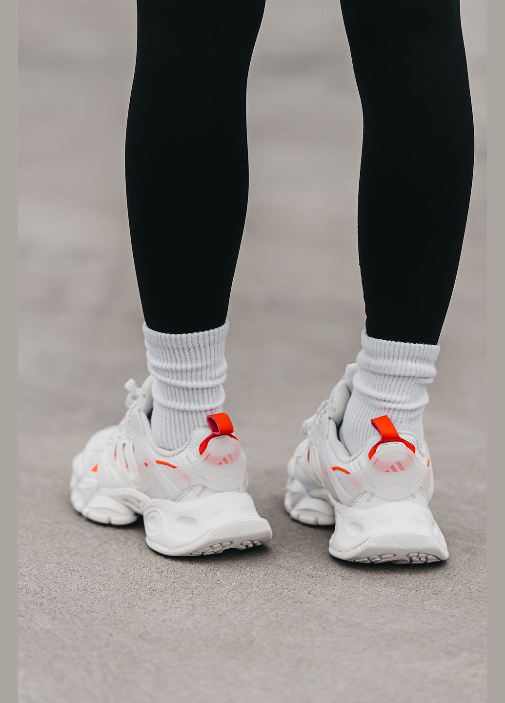 Кроссовки женские и мужские Adidas Vento XLG white orange | Адидас Венто белые оранжевые No Brand белые всесезоны (315018939)
