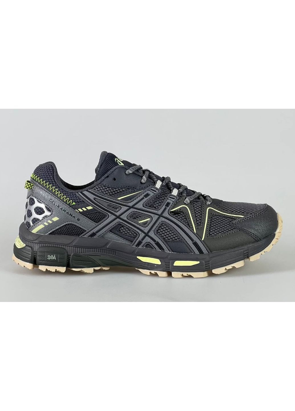 Серые демисезонные кроссовки мужские asics gel-kahana 8 gray green асикс гель кахано No Brand