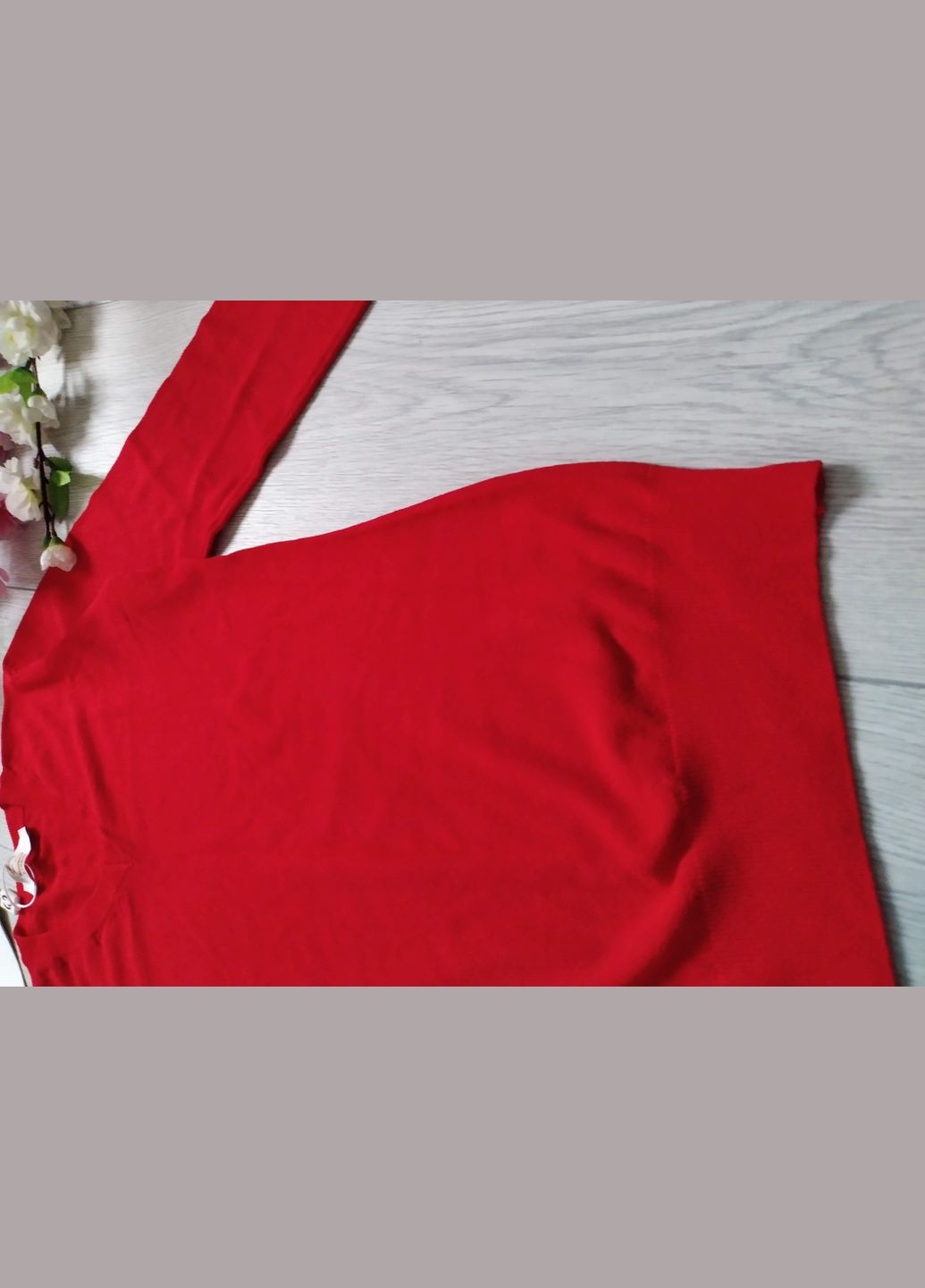 Жіночий джемпер червона кофта italia Everis (293061077)