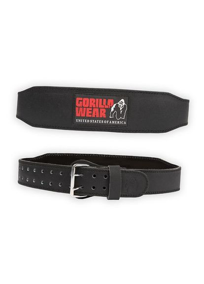 Пояс Padded Leather Belt Чорно-червоний, (34369004) Gorilla Wear (324432444)