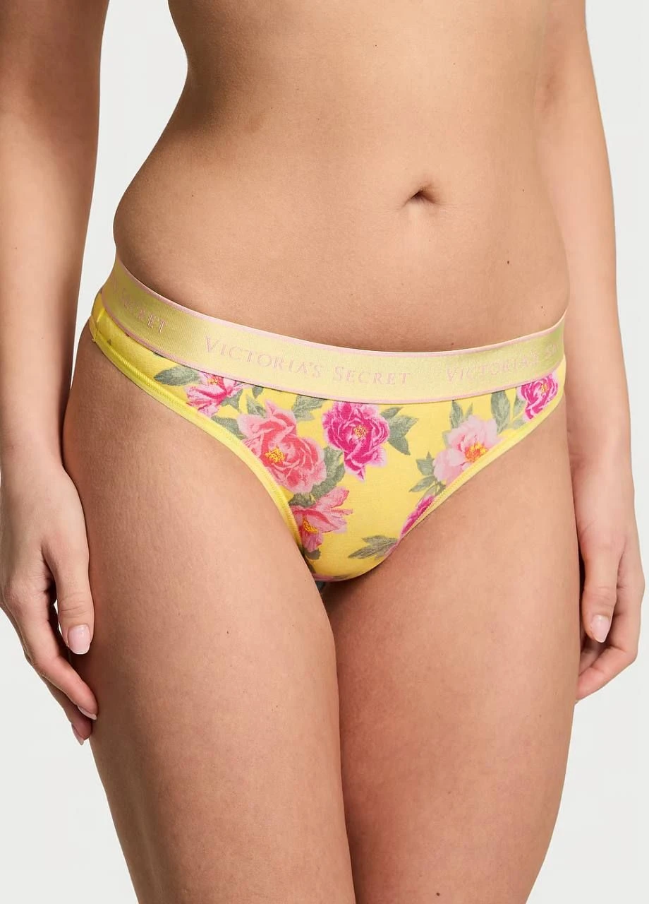 Логотип Хлопковые Трусики-Стринги (27027514) Victoria's Secret (328065315)