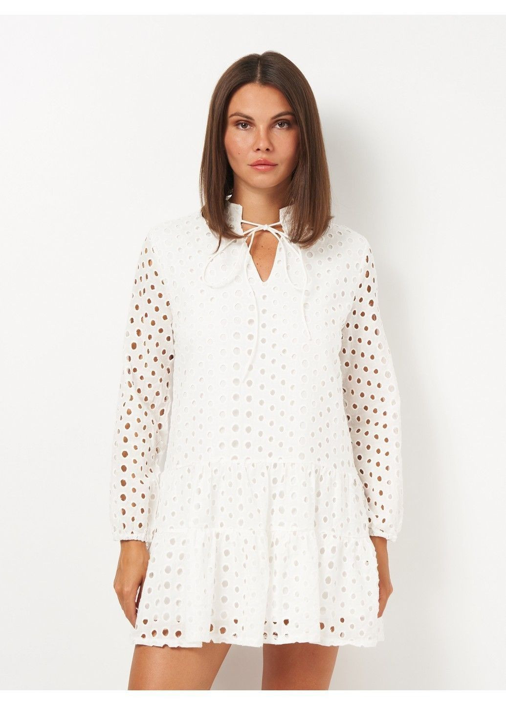 Білий кежуал сукня SHEIN однотонна