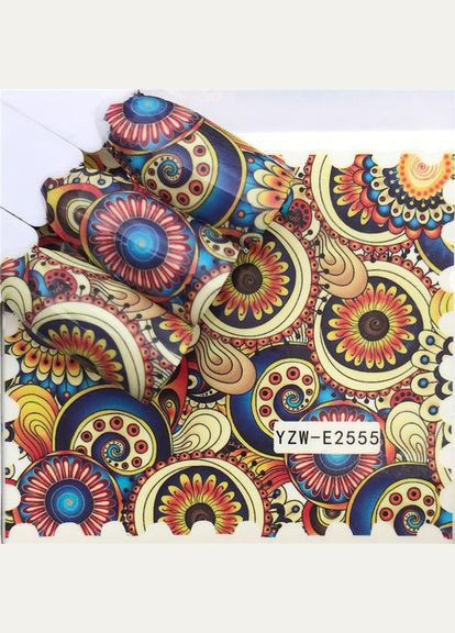 Слайдер-дизайн водные наклейки для ногтей, YZW-E2555 No Brand (296665867)