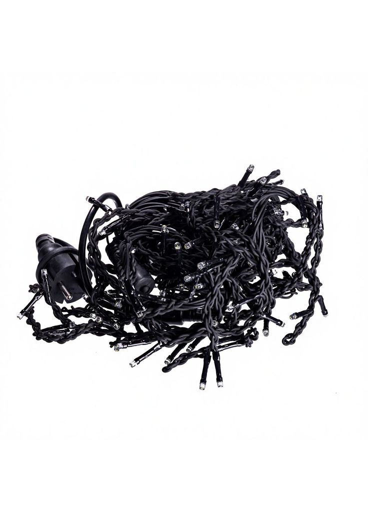 Новогодняя гирлянда уличная Бахрома 6 м 105 LED черный провод Белый 6МBW No Brand (369478144)