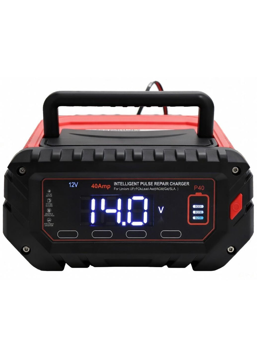 Импульсное зарядное устройство P40 ток 6V/12V/24V свинцово-кислотных, AGM и GEL аккумуляторов (2104618917) HTRC (372466652)