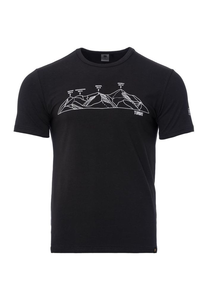 Черная мужская футболка panorama mens Turbat
