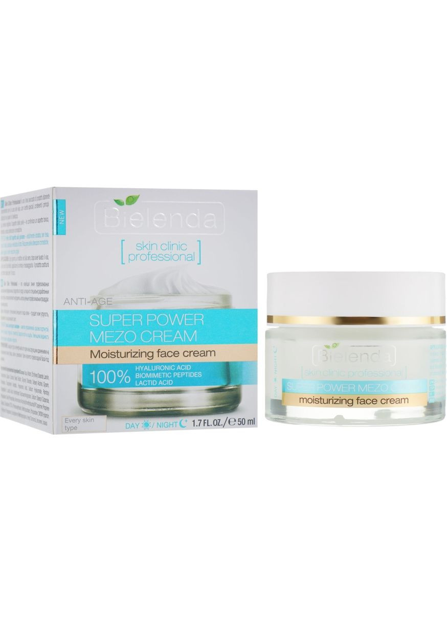 Активный увлажняющий крем дневной/ночной - Skin Clinic Professional Mezo Anti-age 50ml (197185-401) Bielenda (368627348)