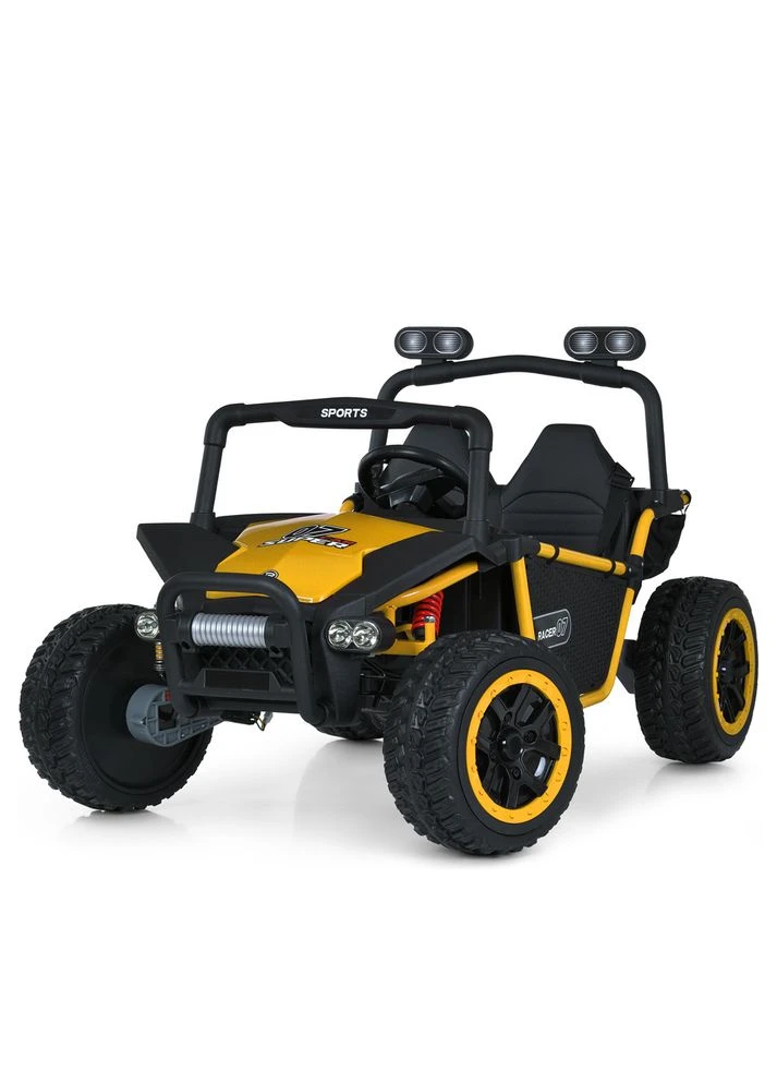 Електромобіль джип, 24V10Ah, 4x45W, EVA, шкіра, MP3/USB/TF, жовтий (M 6207EBLR-6 24V) Bambi (393926467)