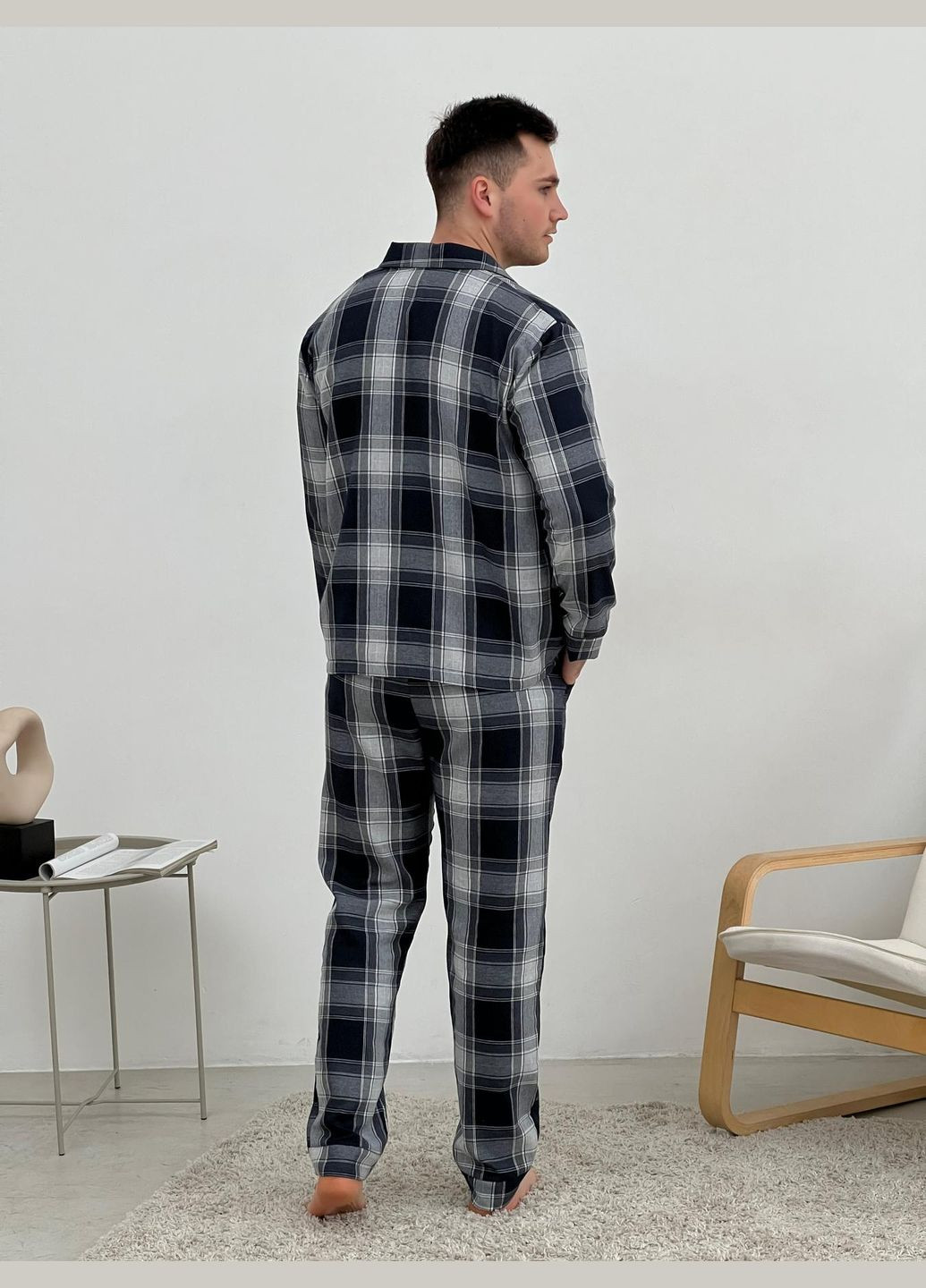 Домашняя пижама мужская с фланели Cosy (303126510)