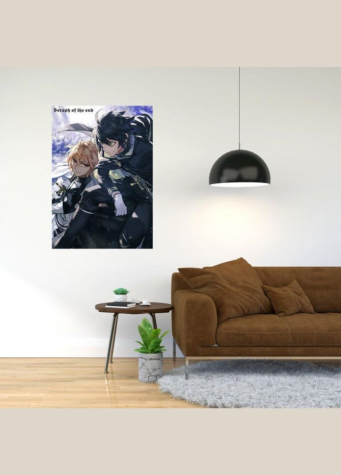 Плакат- с принтом Owari no Seraph-Последний Серафим A2 А0 Кавун постер (316208442)