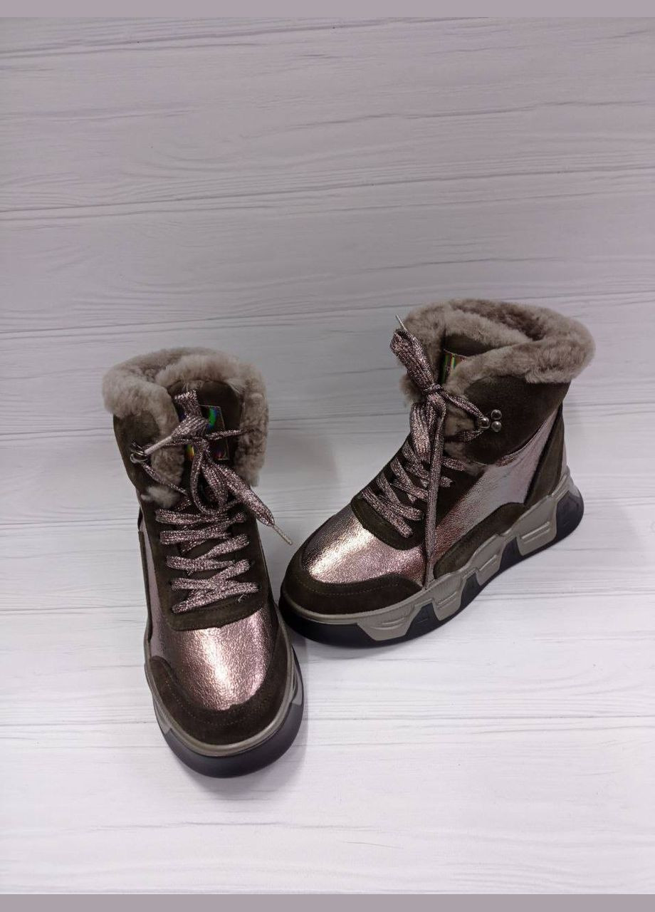 Черные осенние обувь кроссовок зима натурал мех ж черный кожа/замш 102-66011 Lifexpert