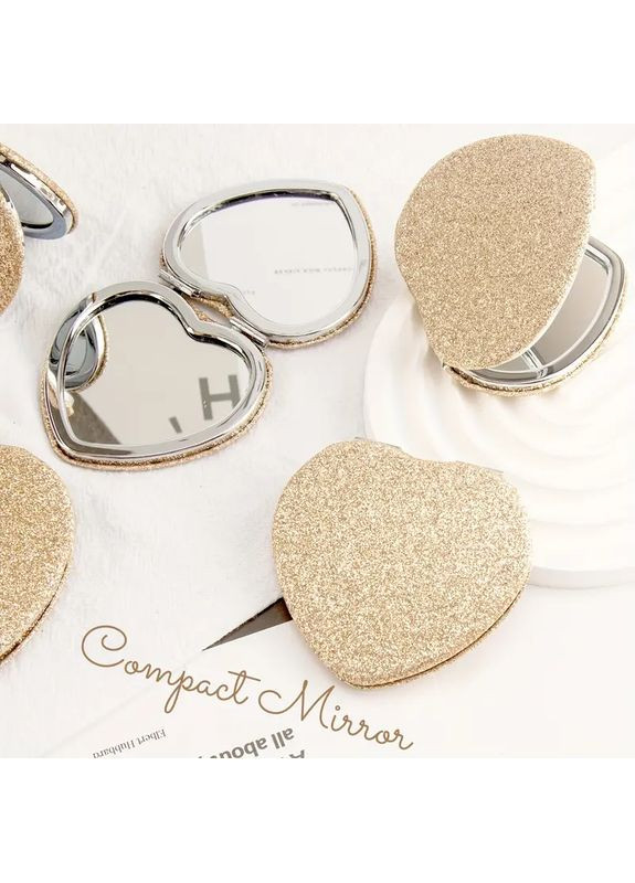 Дзеркальце кишенькове Сердечко золоте No Brand сердечко (361866399)