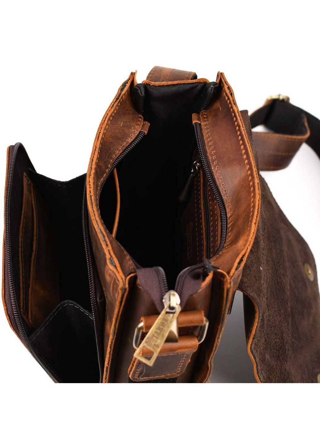 Чоловіча шкіряна сумка через плече 26х22х6 см TARWA (315874530)